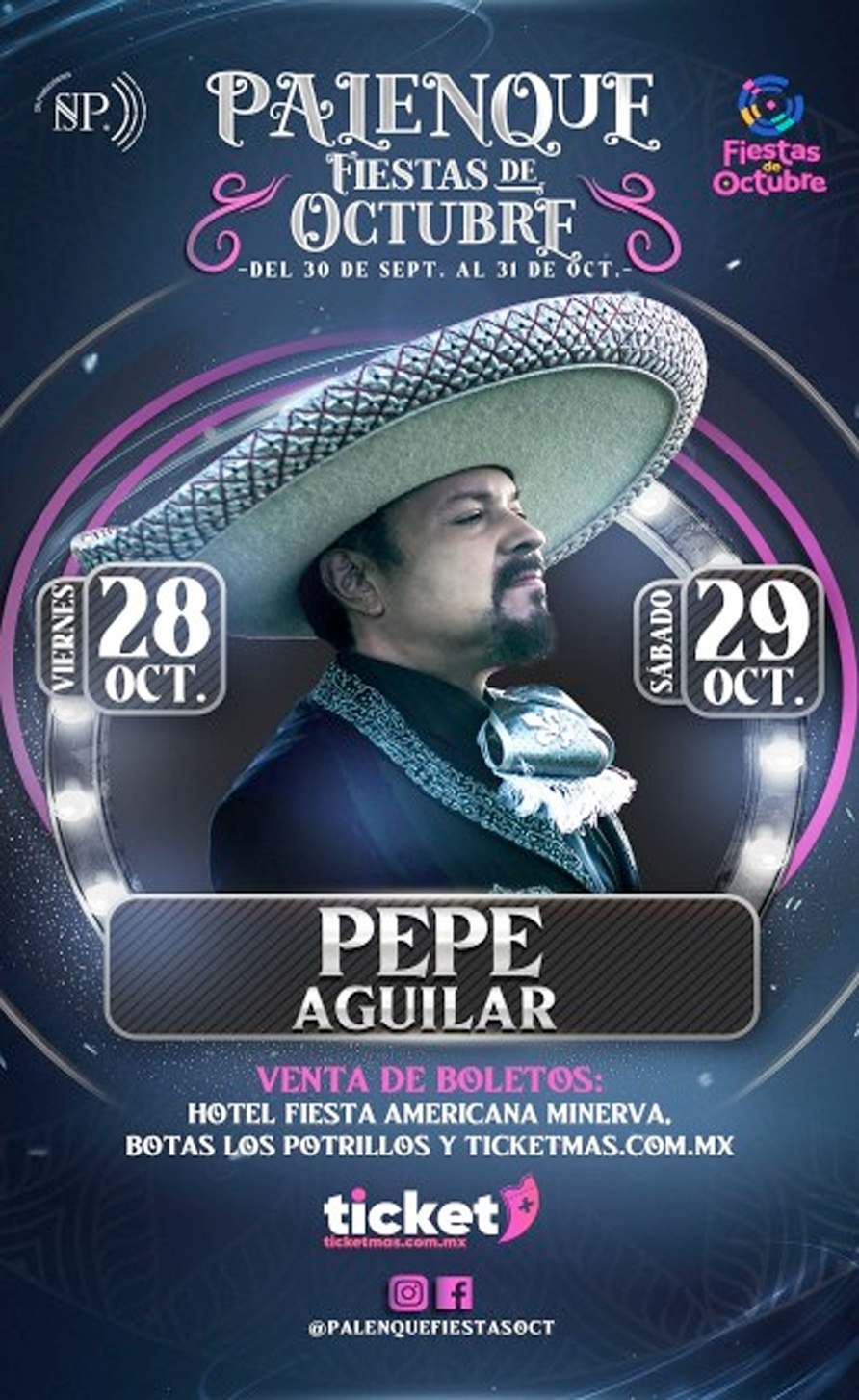 boletos  Palenque Fiestas de Octubre Guadalajara 2022