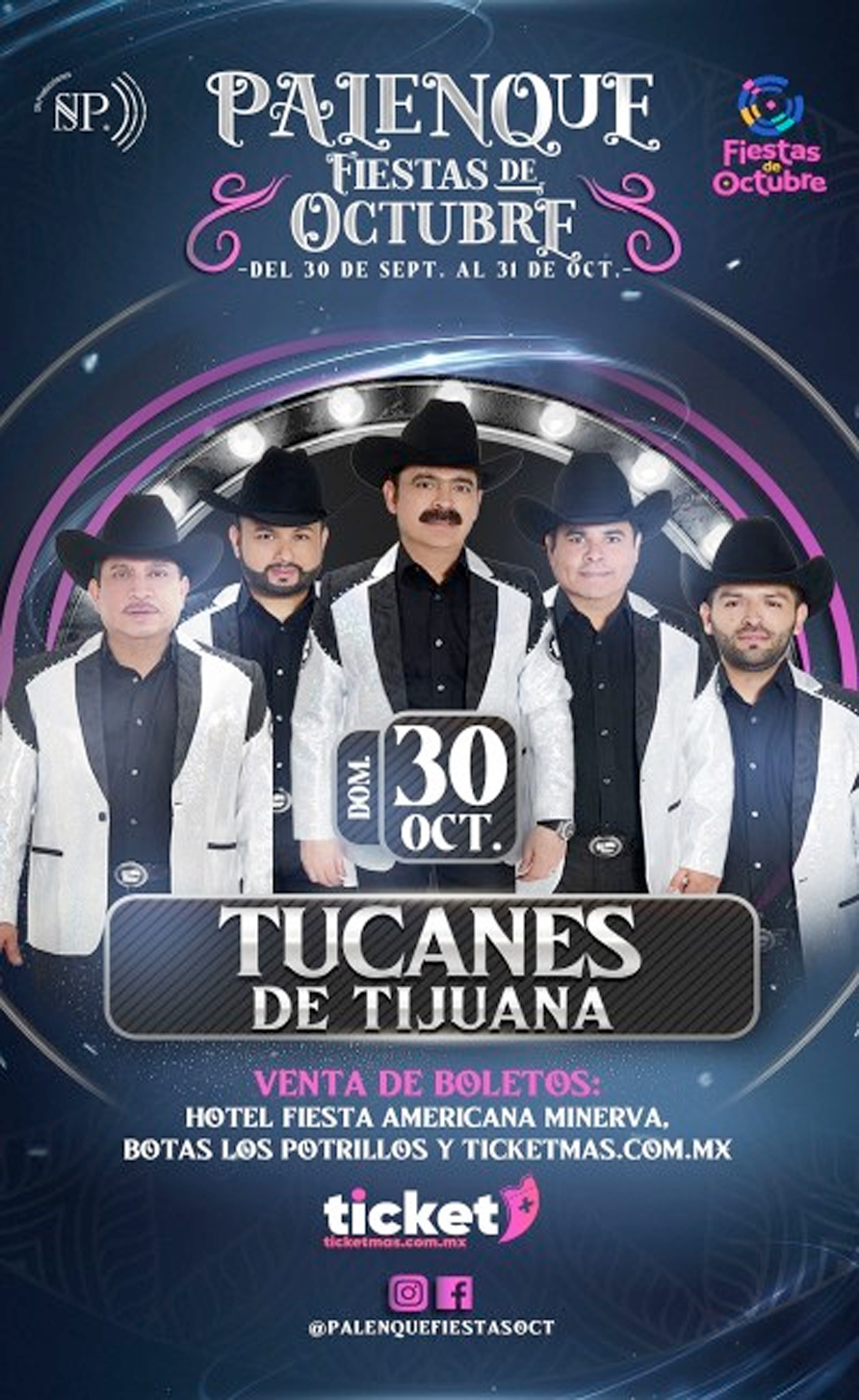 boletos  Palenque Fiestas de Octubre Guadalajara 2022