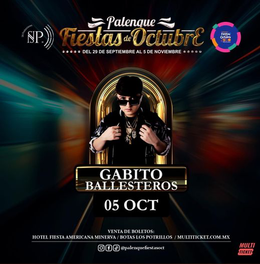 boletos Gabito Palenque Fiestas de Octubre 2023