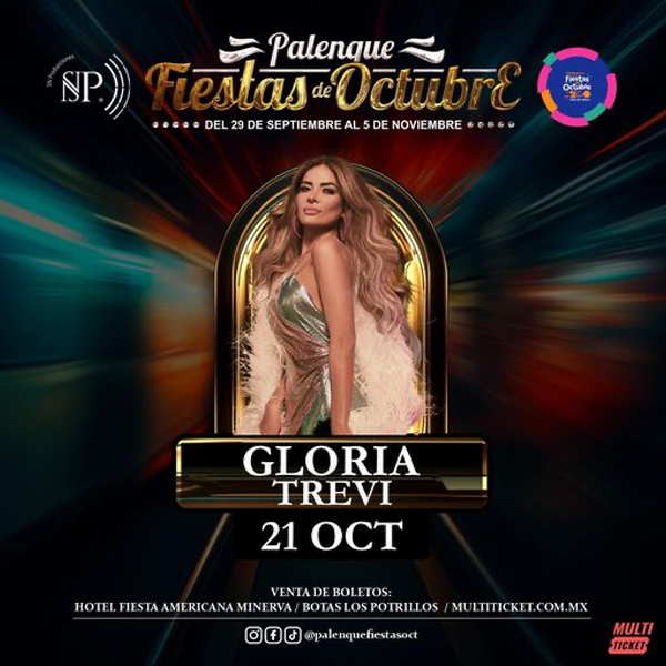 boletos Gloria Trevi Palenque Fiestas de Octubre 2023
